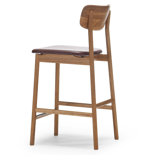 Stolab Prima Vista bar stool oak natural oil Elmo Elmotique VII 93957 dark brown kuva