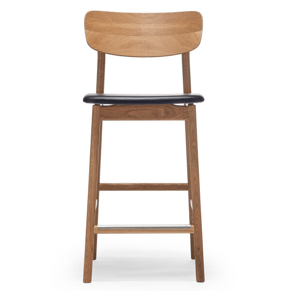 Stolab Prima Vista bar stool oak natural oil Elmo Elmotique VII 99001 black 0101 image