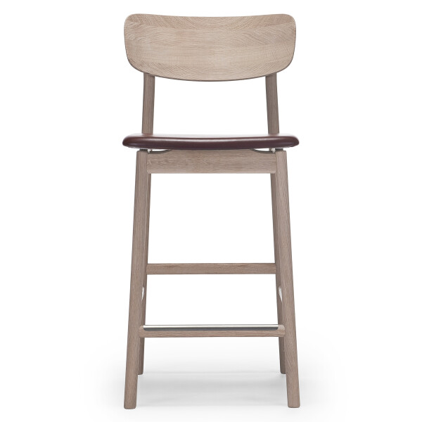 Stolab Prima Vista bar stool oak white oil Elmo Elmotique VII 93957 dark brown image