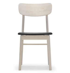 Stolab PRIMA VISTA tuoli koivu, valkoöljytty/musta kuva