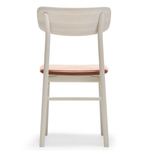 Stolab PRIMA VISTA stol björk, vitoljad/cognac image