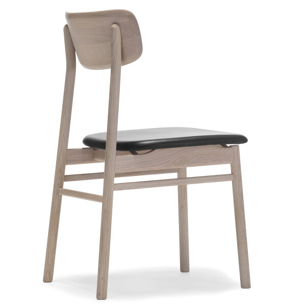 Stolab Prima Vista chair oak white oil black 0101 kuva