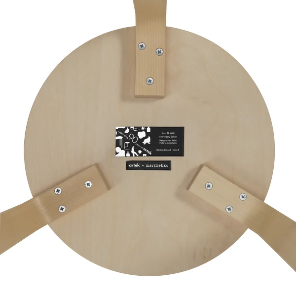 Stool 60 Lokki Artek + Marimekko Bottom View cut out master image