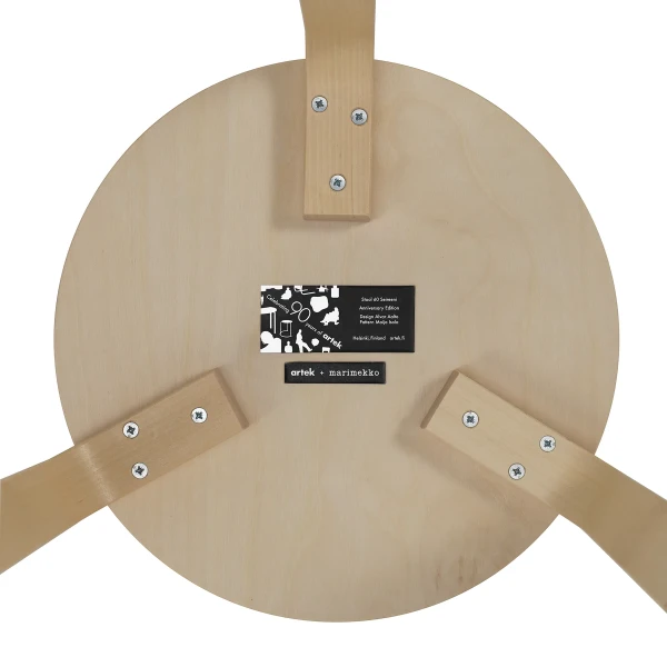 Stool 60 Seireeni Artek + Marimekko Bottom View cut out master image