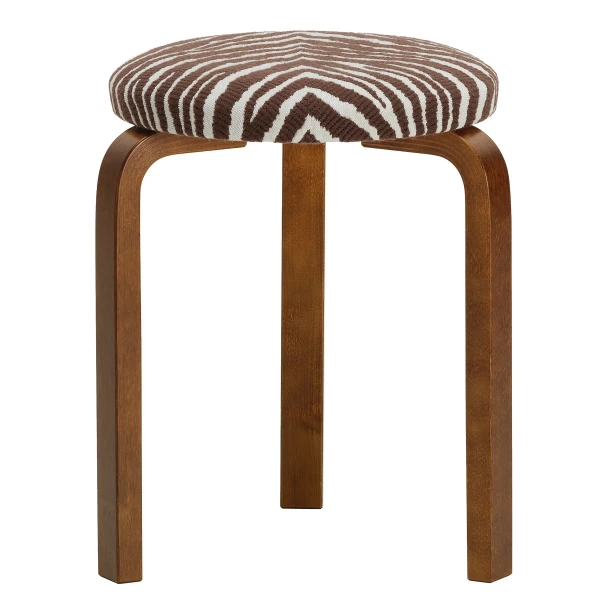 Stool 60 walnut stained Zebra brown cut out master kuva