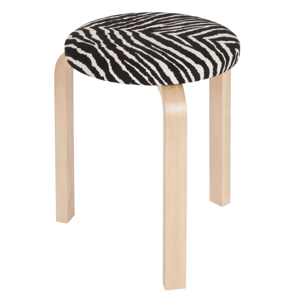 Stool 60 zebra upholstery master kuva