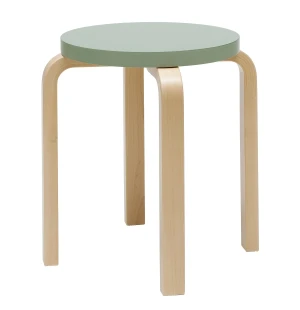 Artek PALL E60, grön/björk image