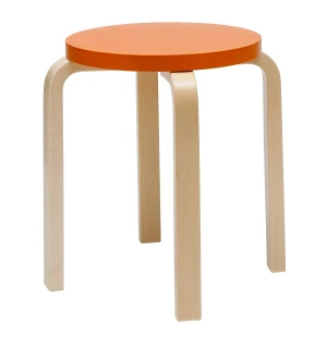 Artek PALL E60, orange/björk image