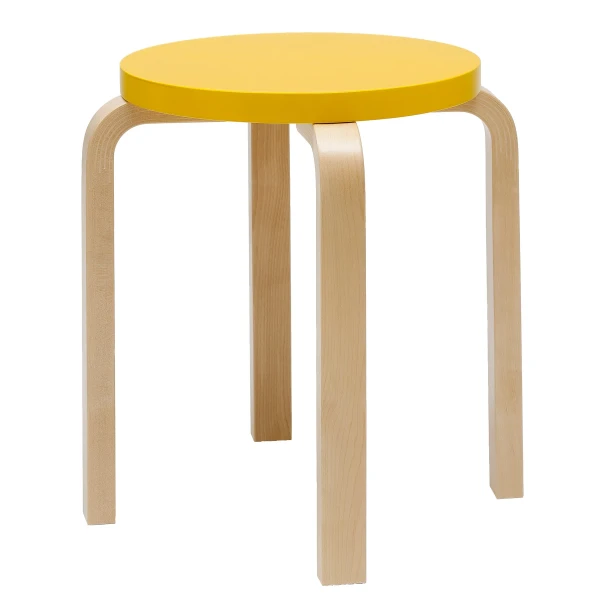Stool E60 Paimio yellow top master image