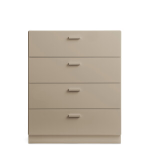 String RELIEF leveä laatikosto sokkelilla, beige kuva