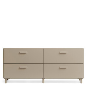 String RELIEF matala laatikosto, beige kuva