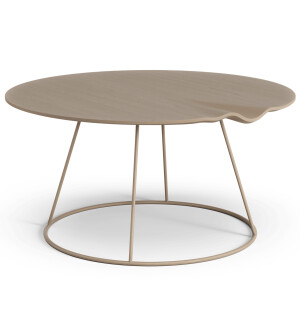 Swedese BREEZE sohvapöytä aallolla Ø80 cm, nutmeg kuva