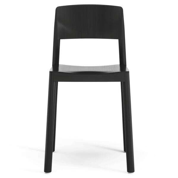 Swedese Grace Cafe Chair Ash Black lasered front image
