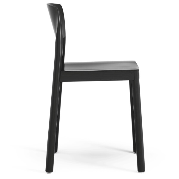 Swedese Grace Cafe Chair Ash Black lasered side image