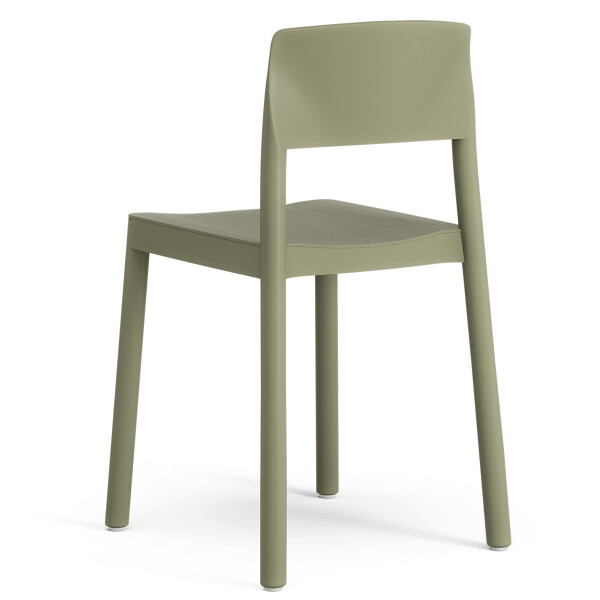 Swedese Grace Cafe Chair Ash Moss green back image