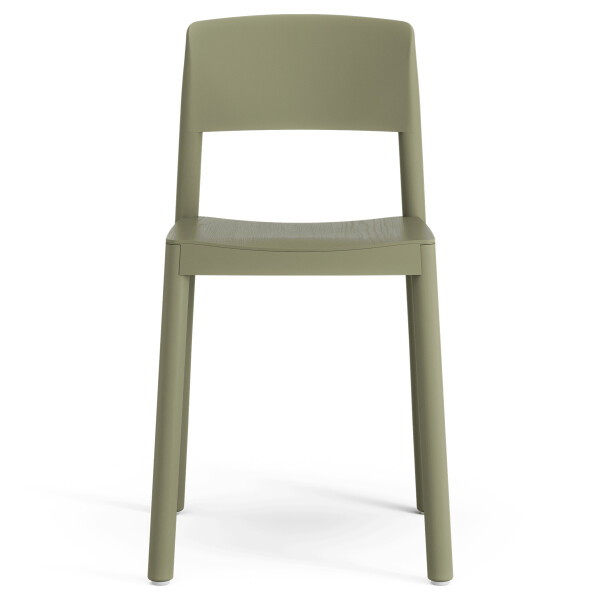 Swedese Grace Cafe Chair Ash Moss green front image