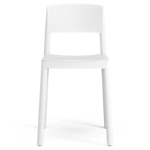 Swedese Grace Cafe Chair Ash White lasered front image