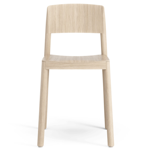 Swedese Grace Cafe Chair Oak White pigmented varnish front image