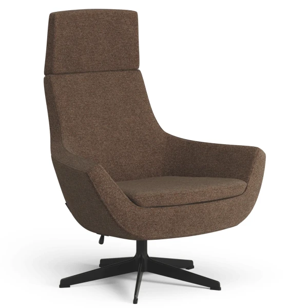 Swedese Happy swing swiwel chair high back Fabric Gudbrandsdalen Amdal 580 Rust image