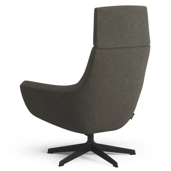 Swedese Happy swing swiwel chair high back back Fabric Svensson Rami 3072 Brown image