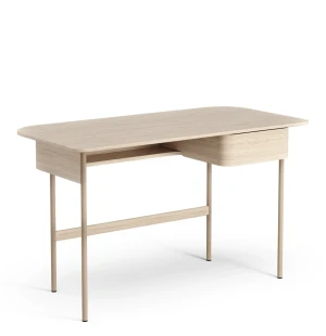 Swedese LUNA työpöytä laatikolla, valkopigmentoitu kuva