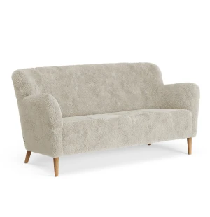 Swedese NOVA soffa 2-sits, fårskinn Moonlight/oljad ek image
