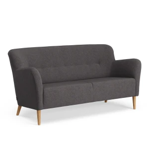 Swedese NOVA soffa 2-sits, Svensson Rami 8700 Brungrå/oljad ek image