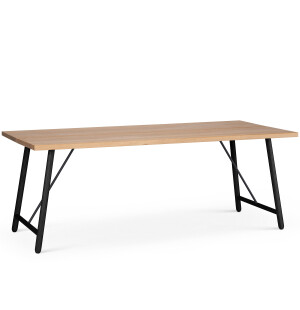 Tapio Anttila Collection FRONT COUNTRY OAK pöytä 195 cm, tammi/musta tammi kuva