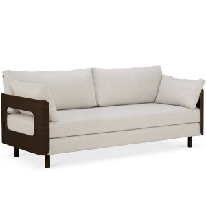 Tapio Anttila Collection ON2 WOOD vuodesohva, tumma tammi/Diamonds 12 Luonnonvalkoinen kuva