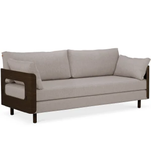 Tapio Anttila Collection ON2 WOOD vuodesohva, tumma tammi/Diamonds 289 Beige kuva