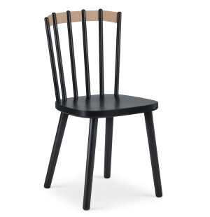 Tapio Anttila Collection PIENA stol, svart björk/återvunnen läder image