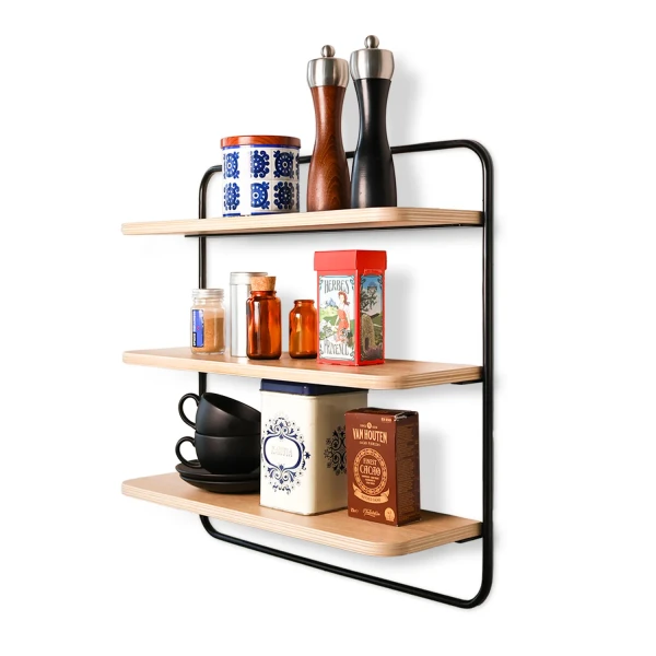 TAC Sopiva seinahylly musta 6 kuva