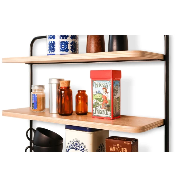 TAC Sopiva seinahylly musta 7 kuva