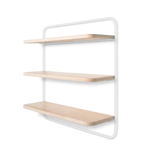 Tapio Anttila Collection SOPIVA seinähylly, vahattu tammi/valkoinen kuva