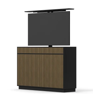 Englesson LINE TV Lift 65" senkki, musta/pähkinä kuva