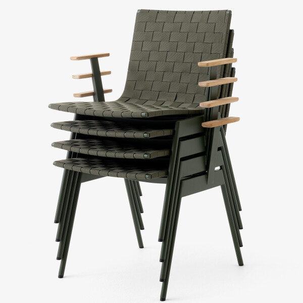 Tradition Ville AV34 Bronze Green w. Teak Stacked kuva