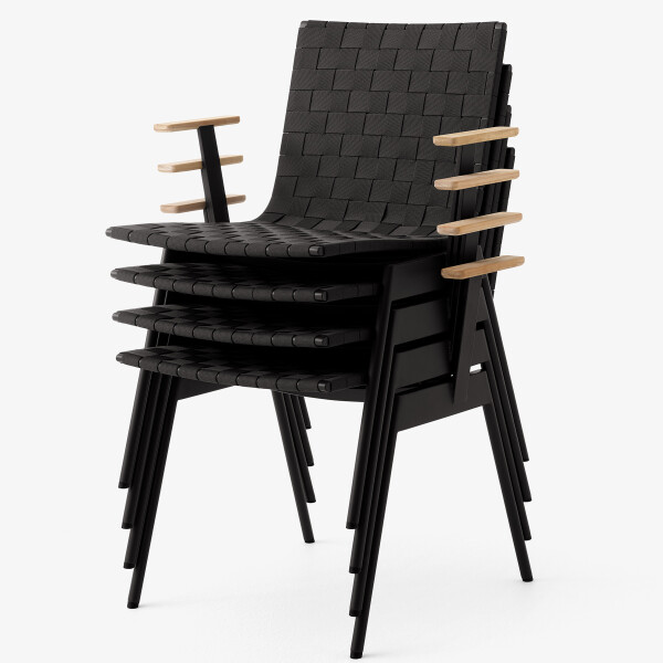 Tradition Ville AV34 Warm Black w. Teak Stacked kuva