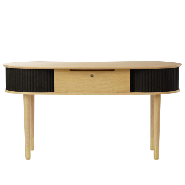 UMAGE Audacious desk charcoal oak back kuva