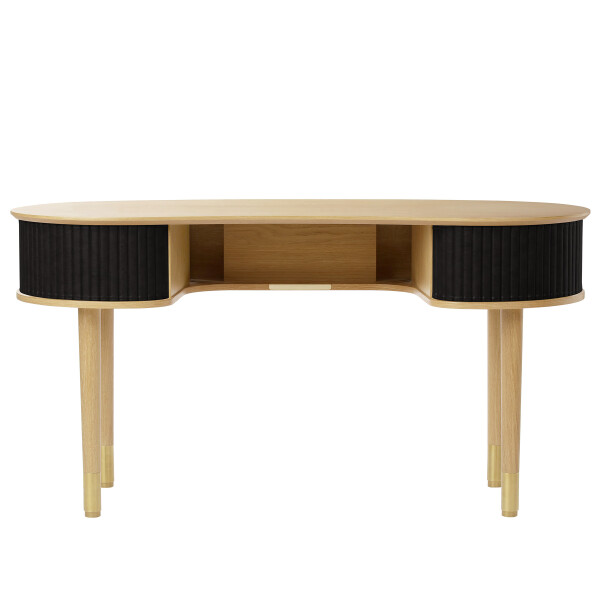 UMAGE Audacious desk charcoal oak front kuva