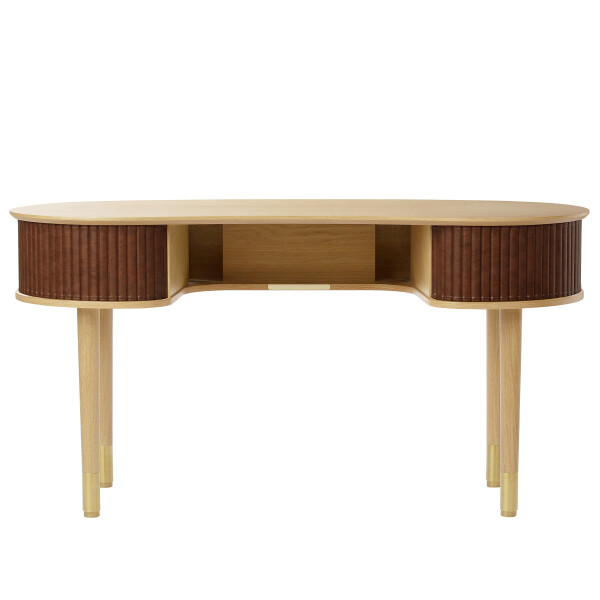 UMAGE Audacious desk hazelnut oak front kuva