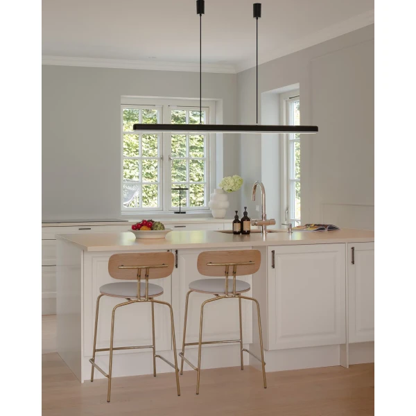 UMAGE lifestyle Hazel Branch 150 black brushed steel Curious counter stool oak brass sterling 1 image