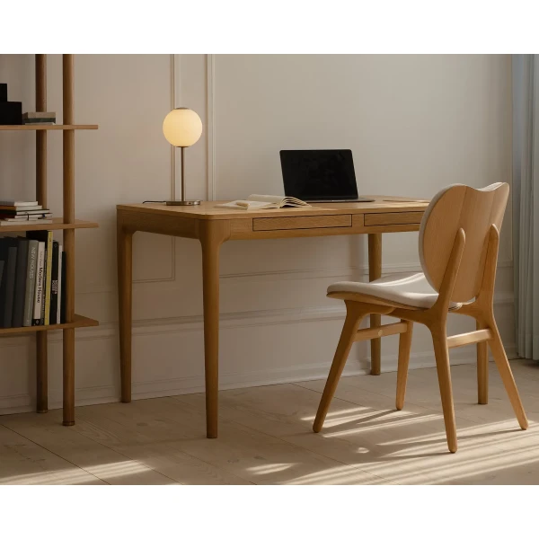 UMAGE lifestyle HeartnSoul desk oak A Conversation Piece dining chair white sands 1 image