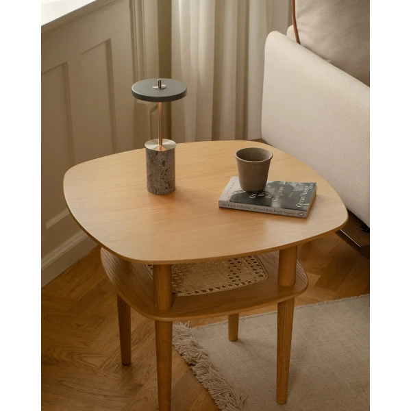 UMAGE lifestyle Together smooth square 60 tall oak Asteria Move Mini grey marble steel 1 kuva