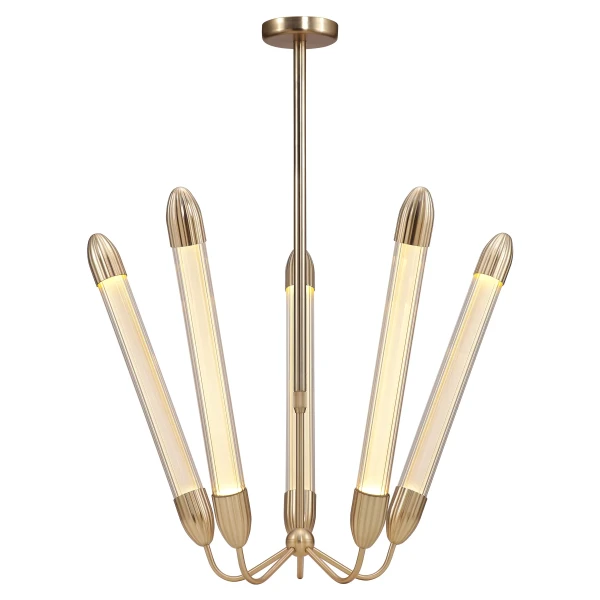 UMAGE packshot 2202 Lemon Squeeze ceiling lamp long penta plated brass 2 image