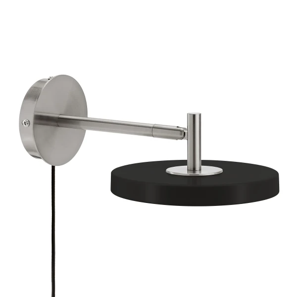 UMAGE packshot 2710 Asteria wall lamp short black steel kuva