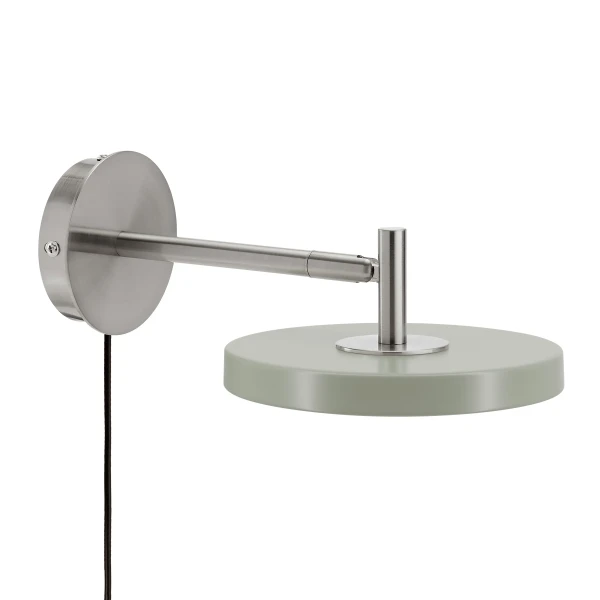 UMAGE packshot 2712 Asteria wall lamp short nuance olive steel kuva