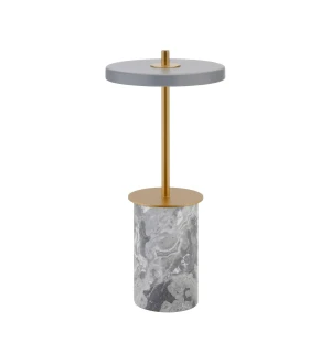 Umage ASTERIA MOVE MINI pöytävalaisin, grey marble/brass kuva