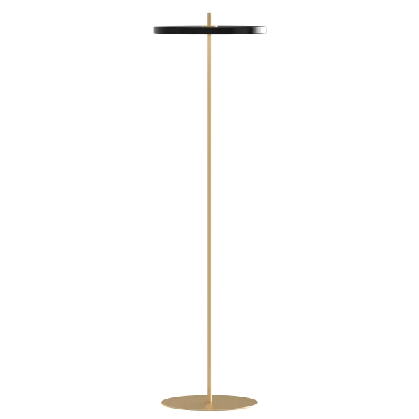 UMAGE packshot 2744 Asteria Air floor lamp brass black 1 kuva