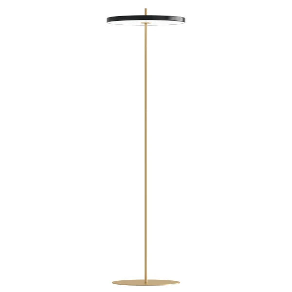 UMAGE packshot 2744 Asteria Air floor lamp brass black 2 kuva
