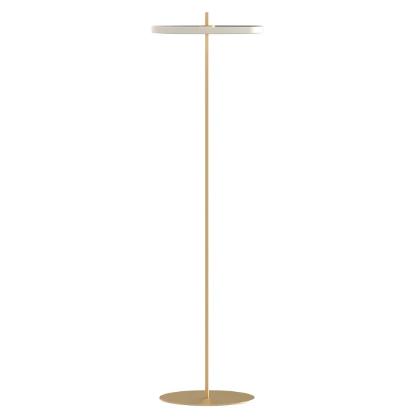 UMAGE packshot 2745 Asteria Air floor lamp brass pearl white 1 kuva